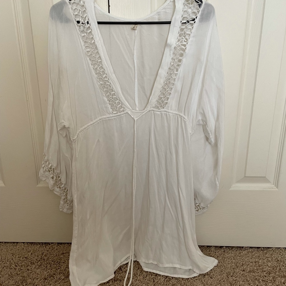 Bohemian White Dress/Bikini Coverup